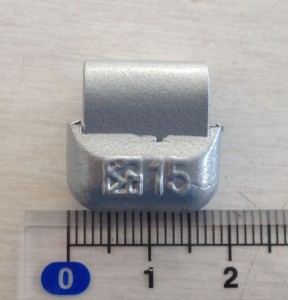 鉛製アルミ打込みウエイトNO5小箱１５ｇ（２２個/箱）１０箱